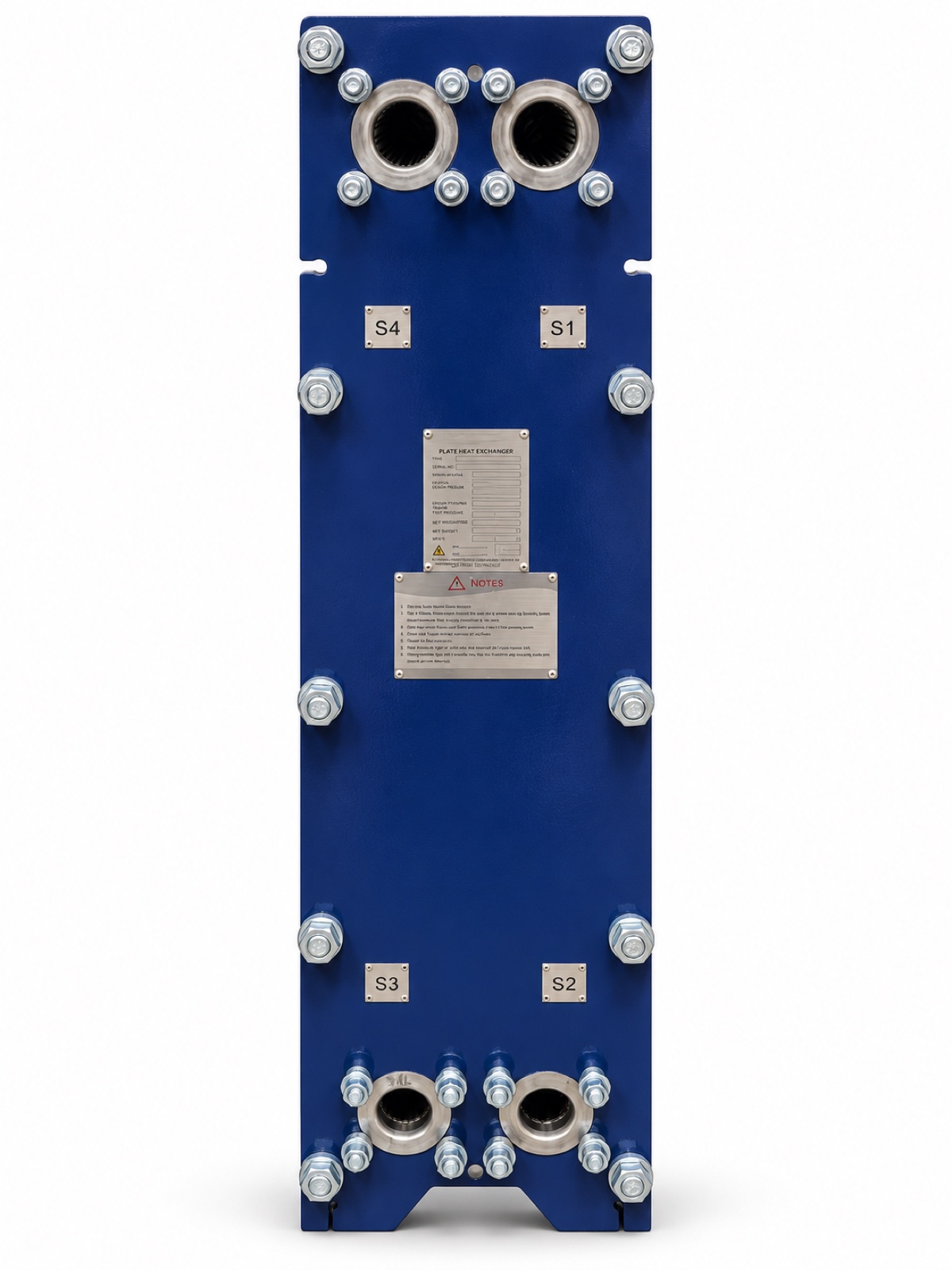 SHINEHEAT SHNT50X complete replacement plate heat exchanger front view on a white studio background